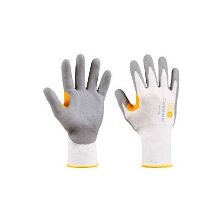 Honeywell North Coreshield, 13 Gauge Hppe White Liner, Nitrile Micro-Foam Grey Coating, A2/B 4X42B A2 22-7513W/6XS